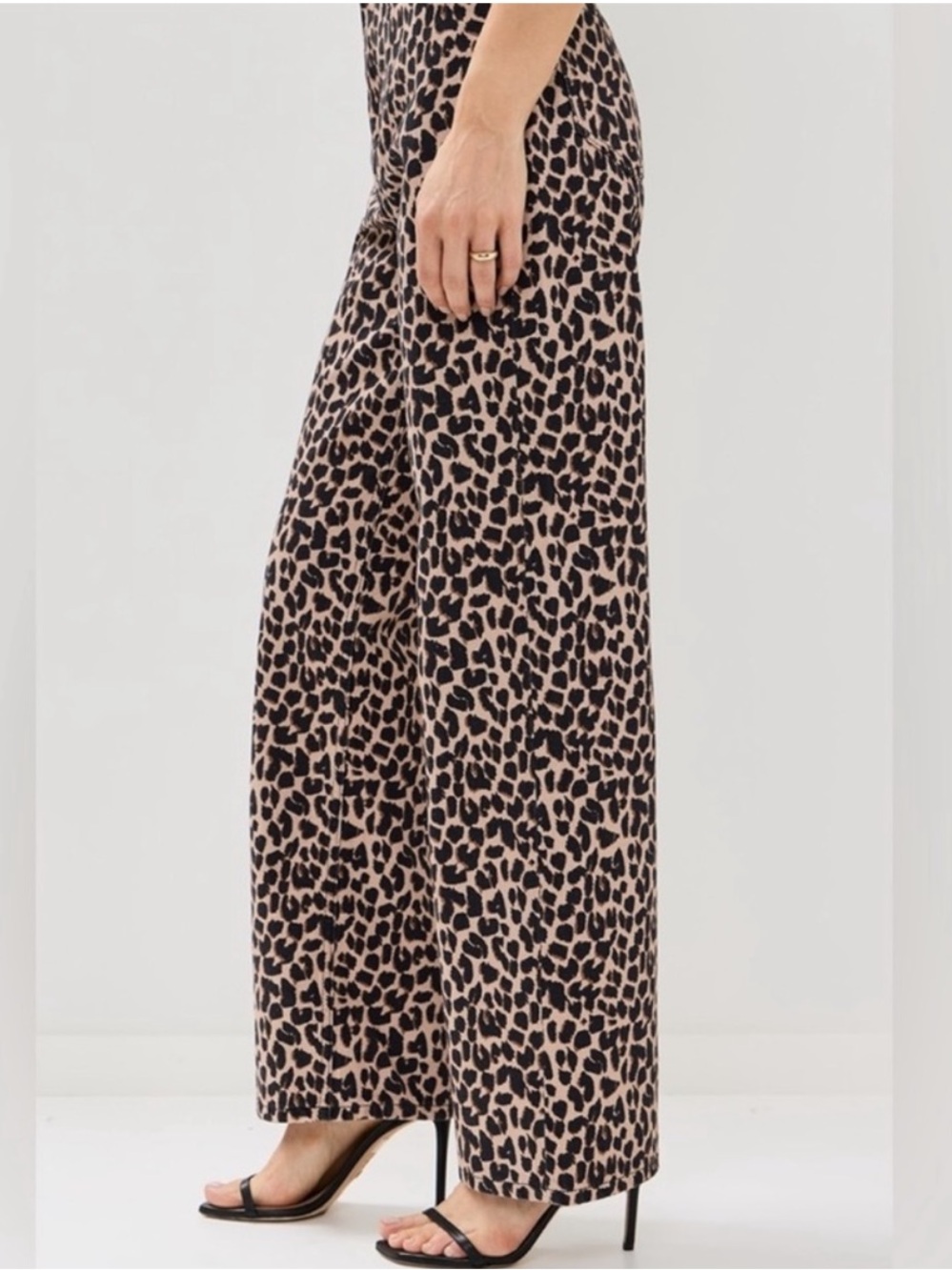 Anthropologie Reformation Cary High-Rise Straight-Leg Leopard Jeans Women’s 23